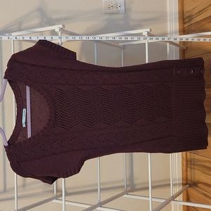 Short Sleeve Sweater Blouse